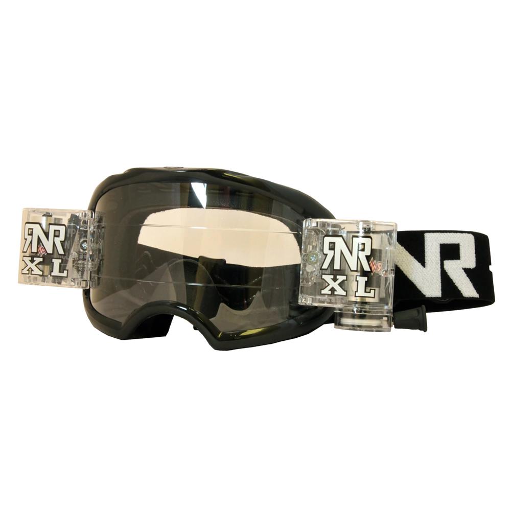 RNR Rip N Roll XL Colossus Roll Off Black Goggles